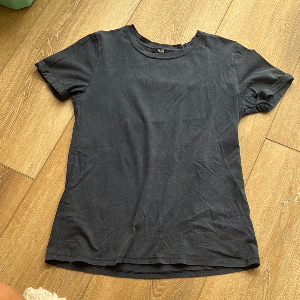 Paige Washed Navy Crew Neck T-Shirt